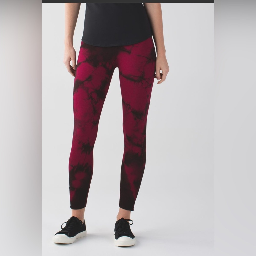 LULULEMON Ebb To Street Pant Wine Berry Bordeaux stretch legging